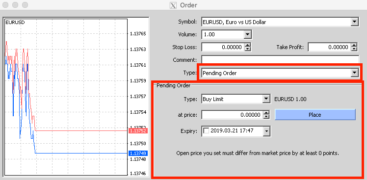 Pending Orders